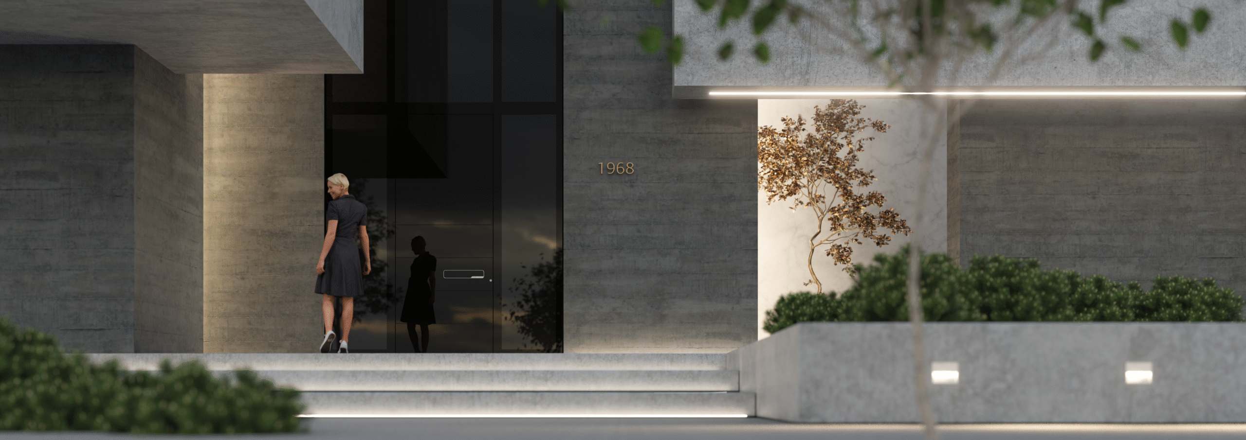 pirnar aluminium entrance doors ultimum pure 613 a glass luxor ambient scaled